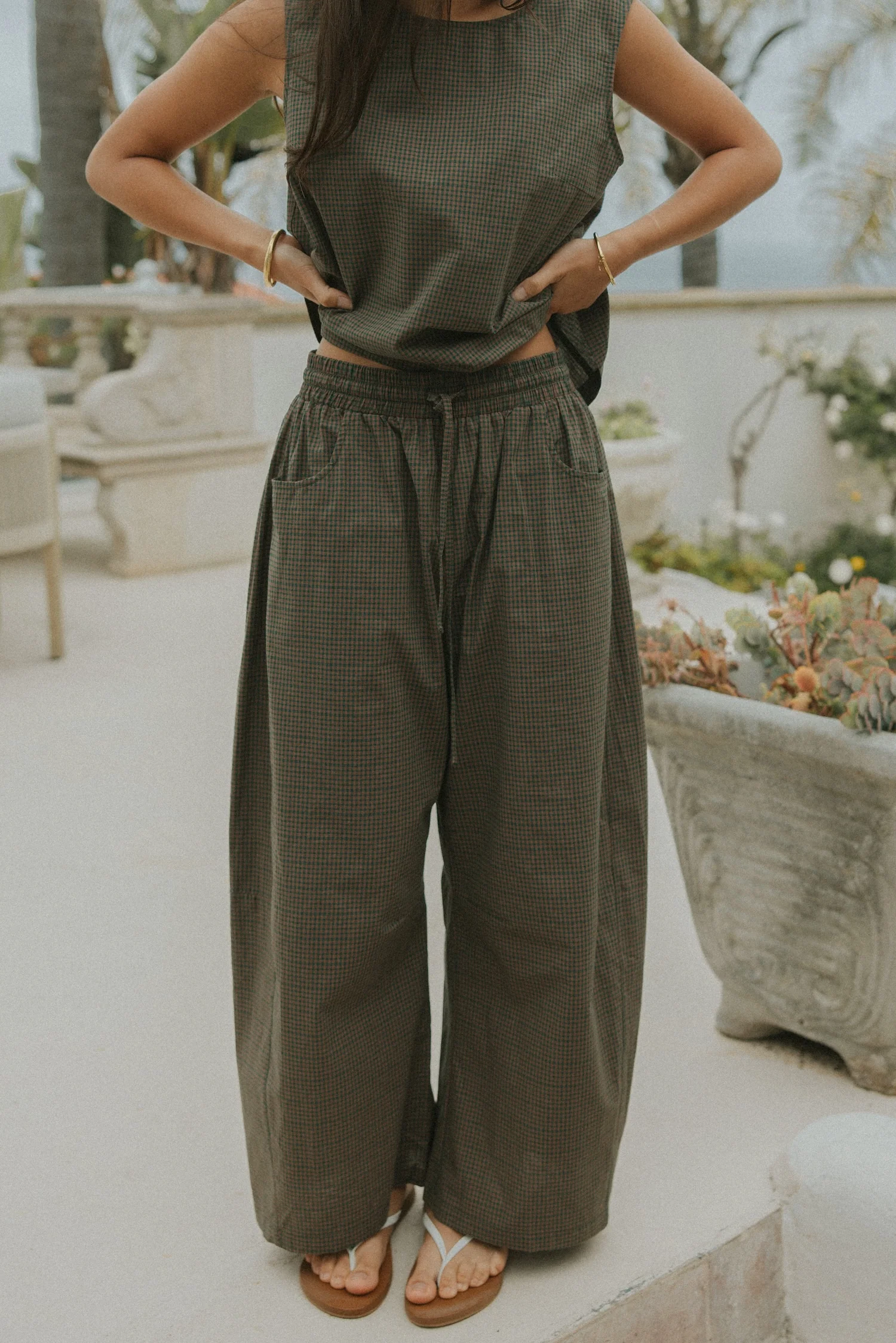 Blair Barrel Pant | Gingham - Image 2