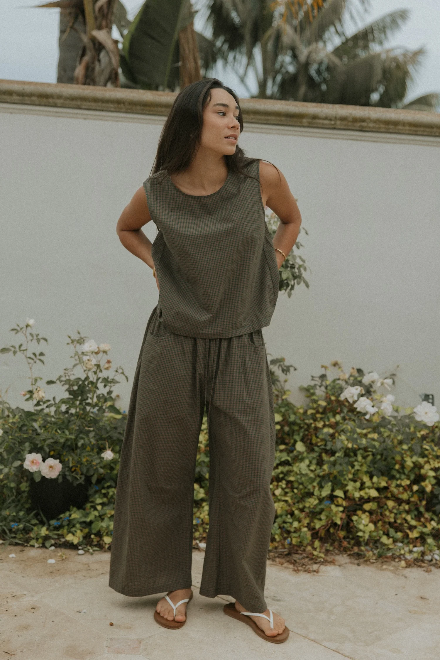 Blair Barrel Pant | Gingham - Image 3