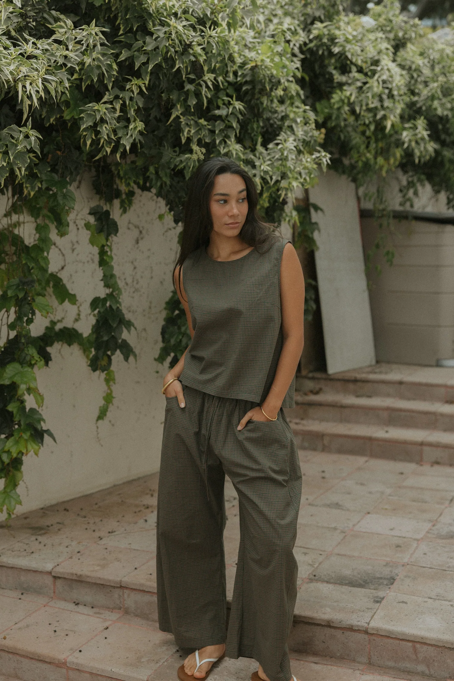 Blair Barrel Pant | Gingham - Image 7
