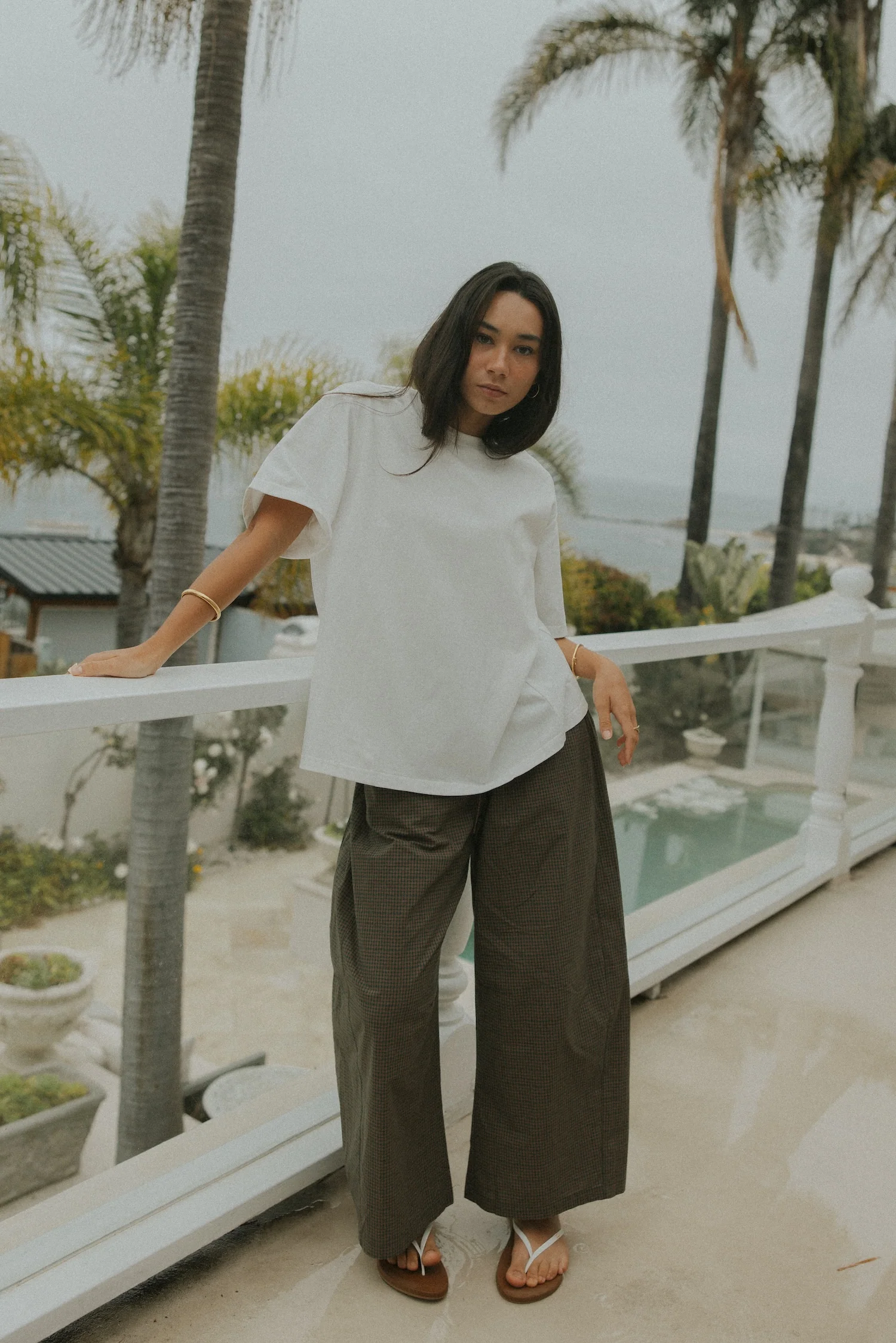 Essential Oversized Cotton Tee | White - Image 4