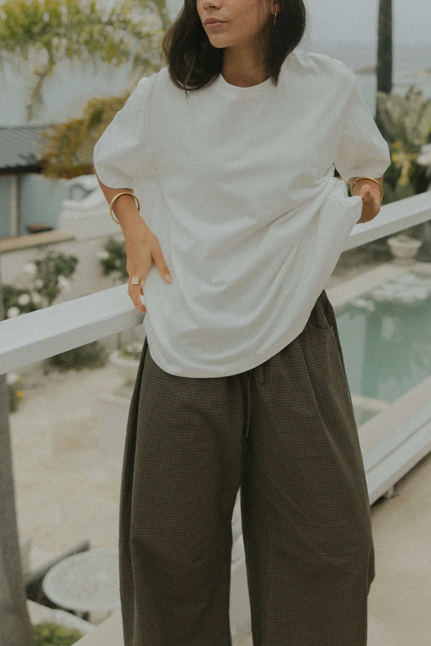 Essential Oversized Cotton Tee | White - Image 5