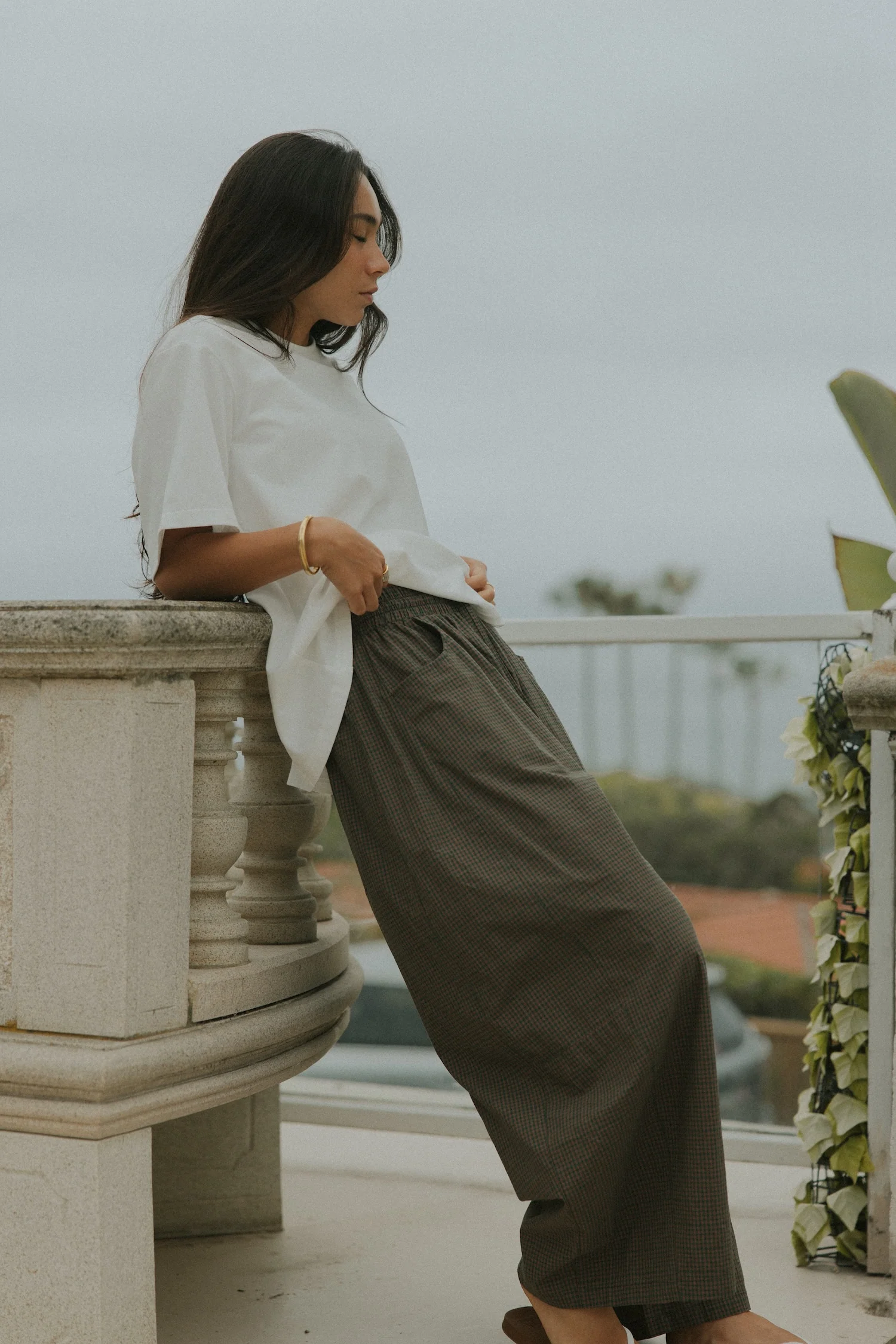 Essential Oversized Cotton Tee | White - Image 6