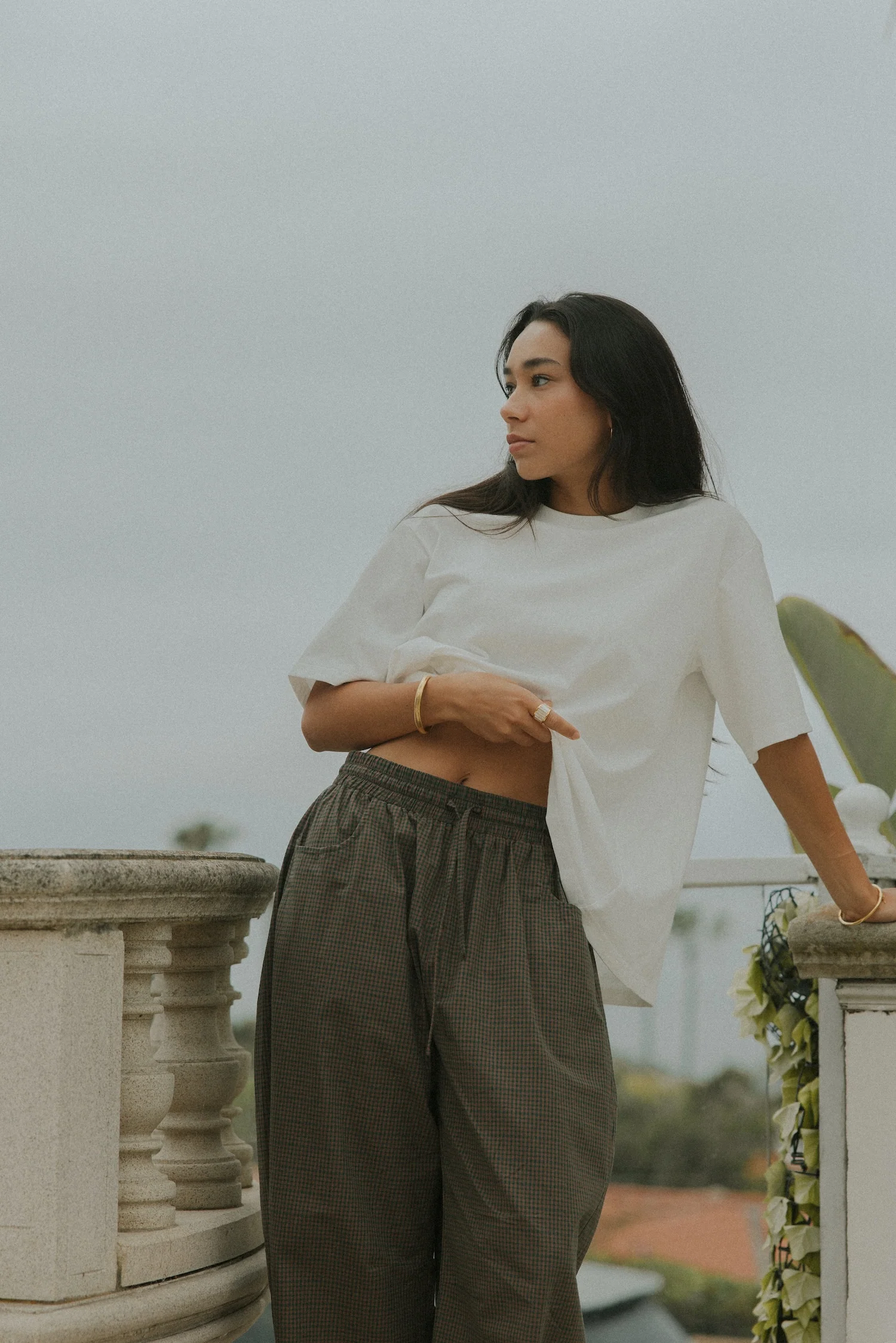 Essential Oversized Cotton Tee | White - Image 8