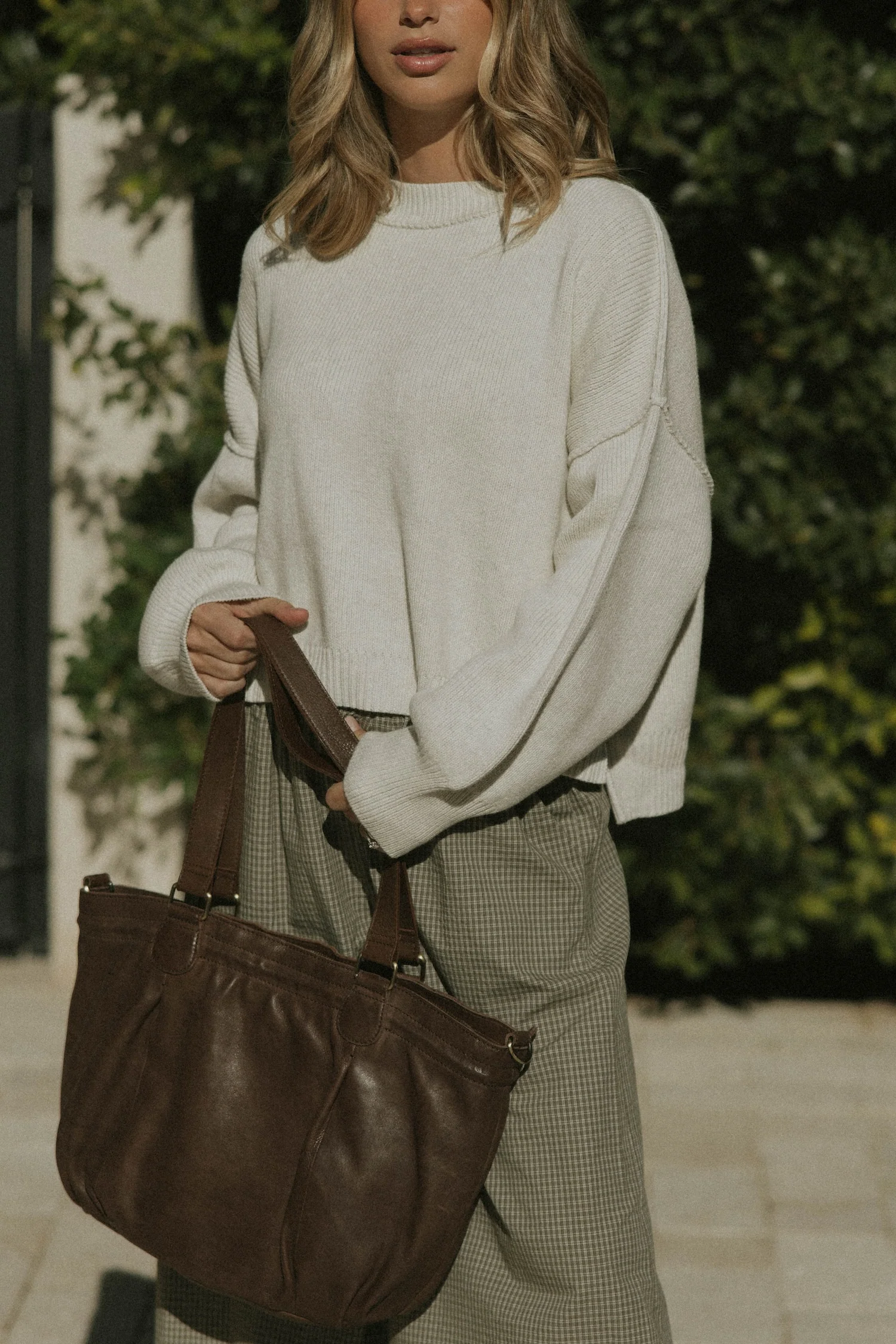 Juneau Sweater in Fawn | Women's Oversized Sweater - Image 7