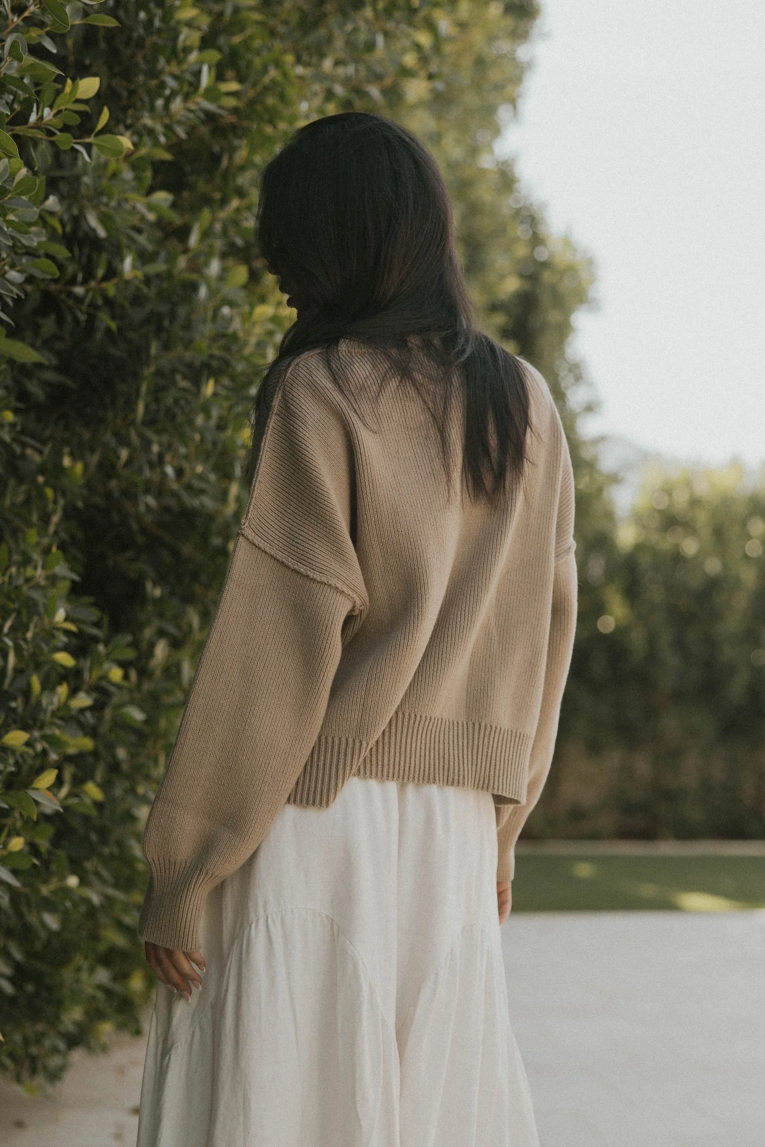 Juneau Sweater in Alabaster | Women's Brown Sweater - Image 5