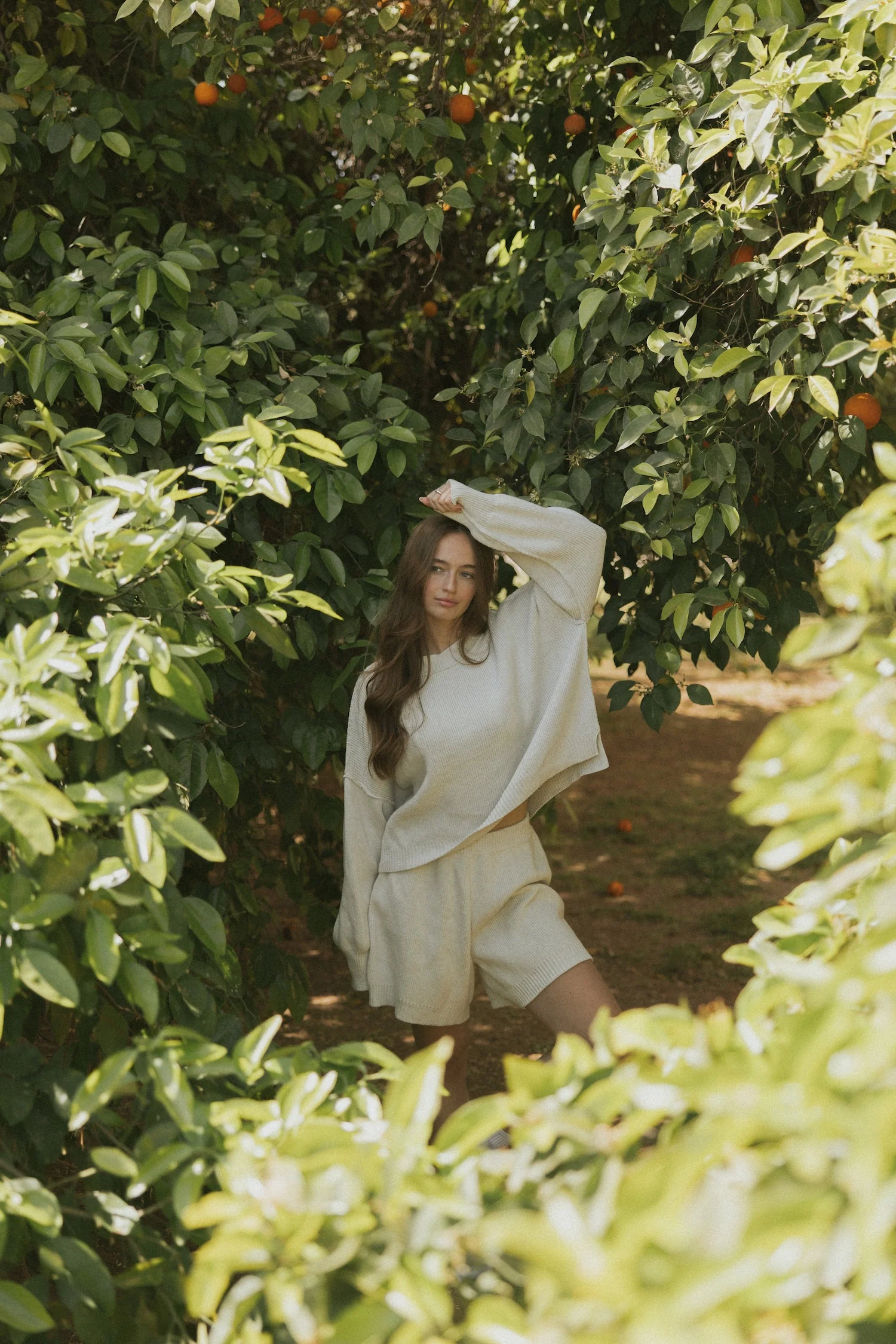 Juneau Shorts in Fawn | Sweater Shorts - Image 6
