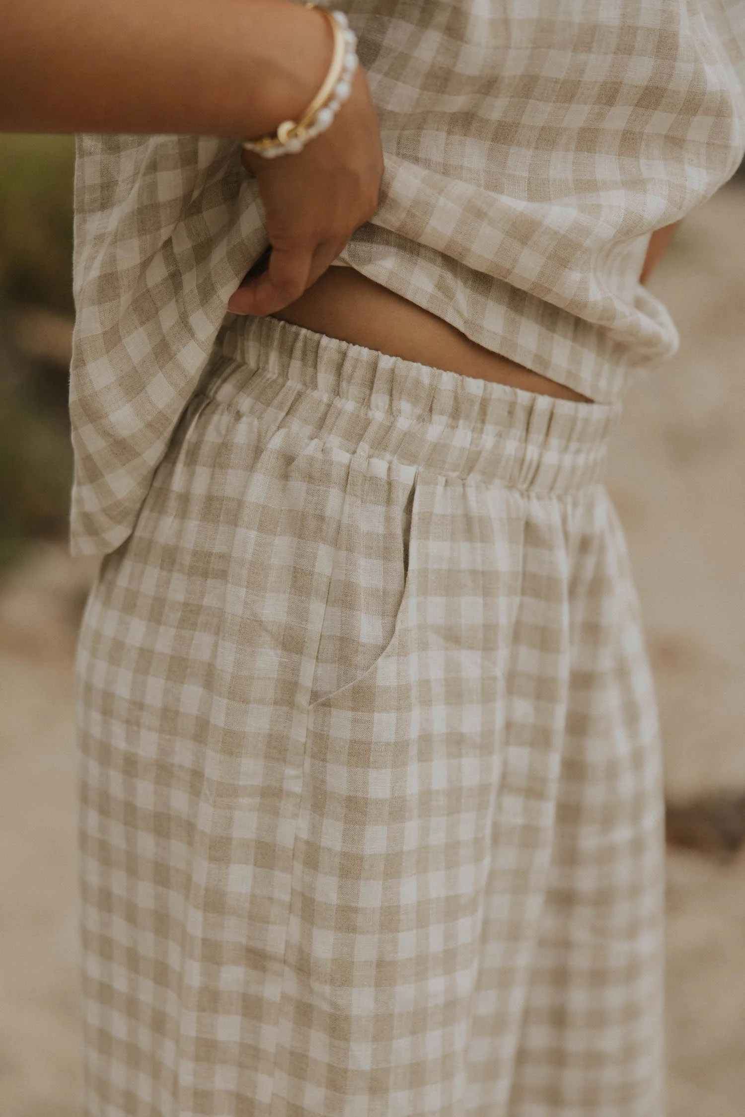 Meadow Pant in Gingham | Women's Gingham Pants - Image 7