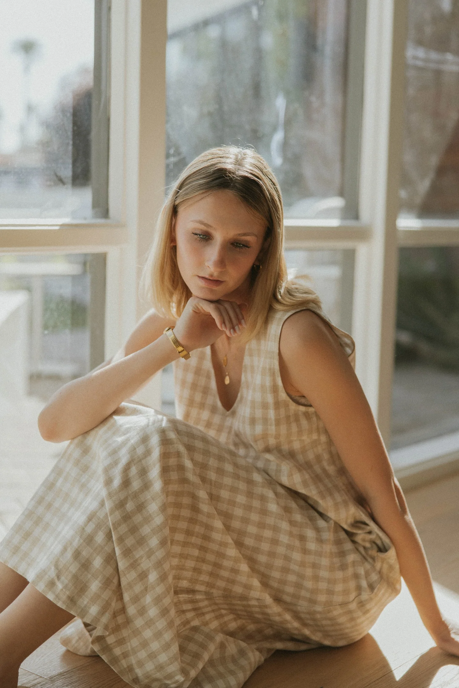 Pradera Dress in Gingham | Pullover Dress - Image 3