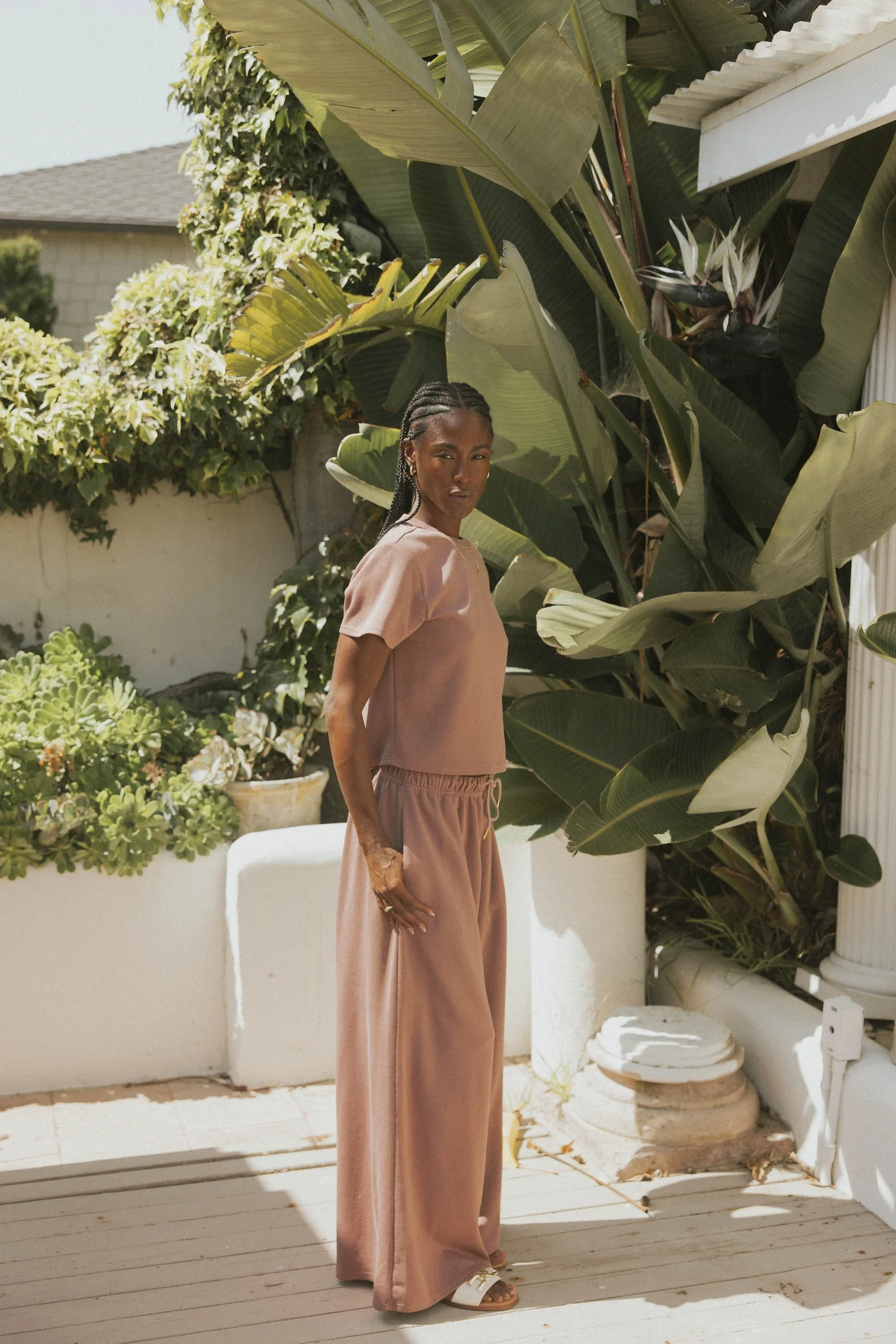 Shana Oversized Sweat Pant | Mauve - Image 7