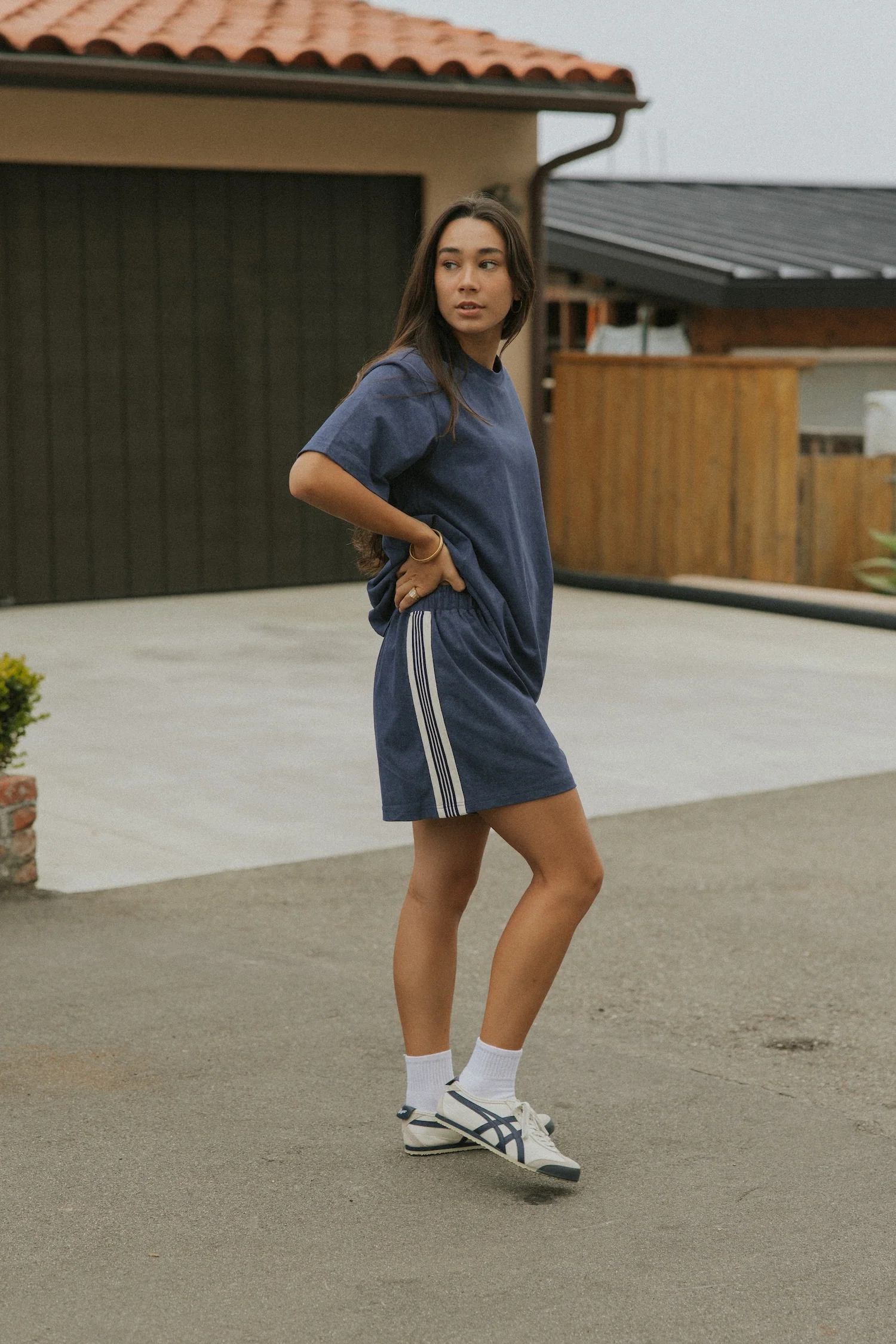 Quinn Track Shorts | Navy - Image 3