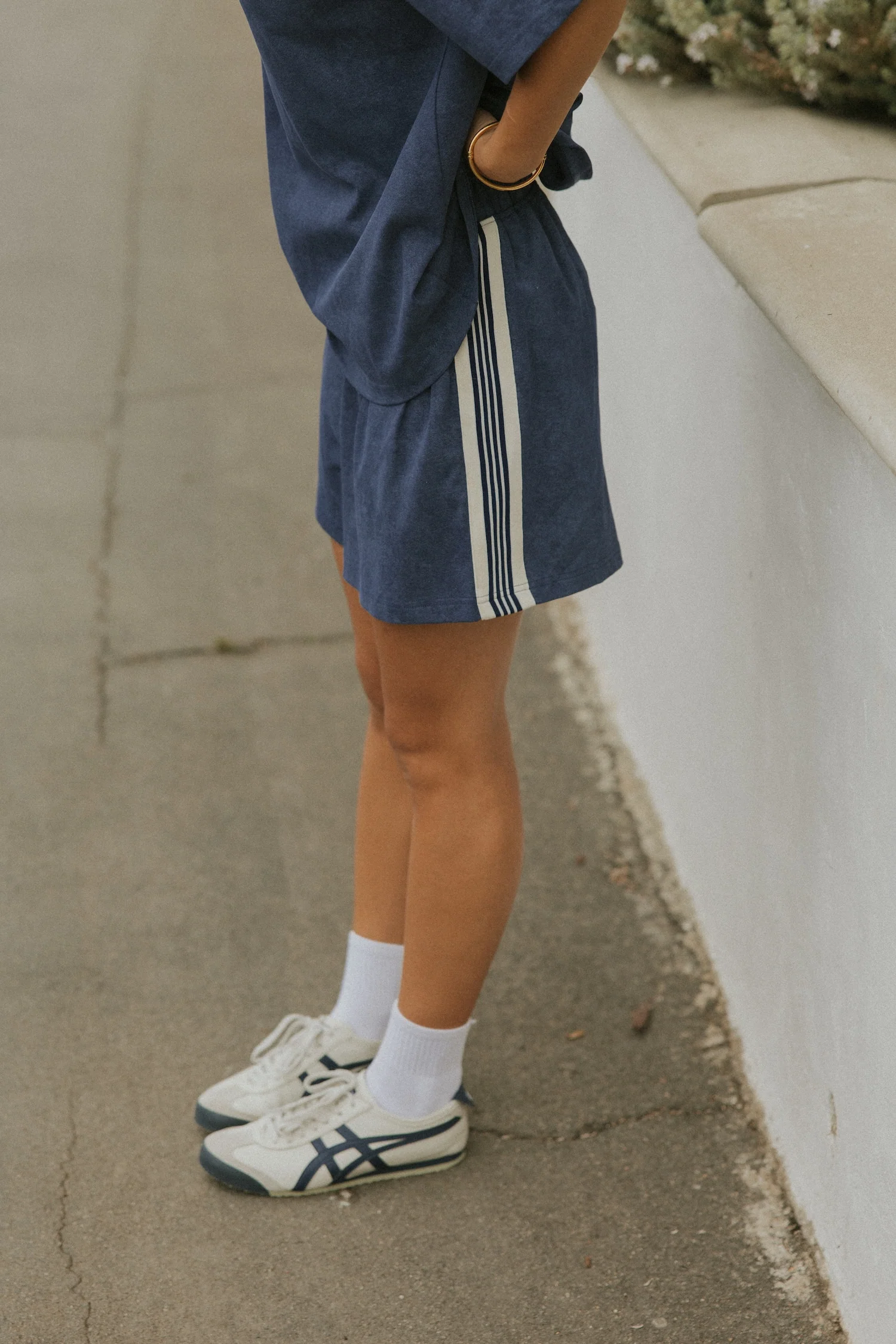 Quinn Track Shorts | Navy - Image 4